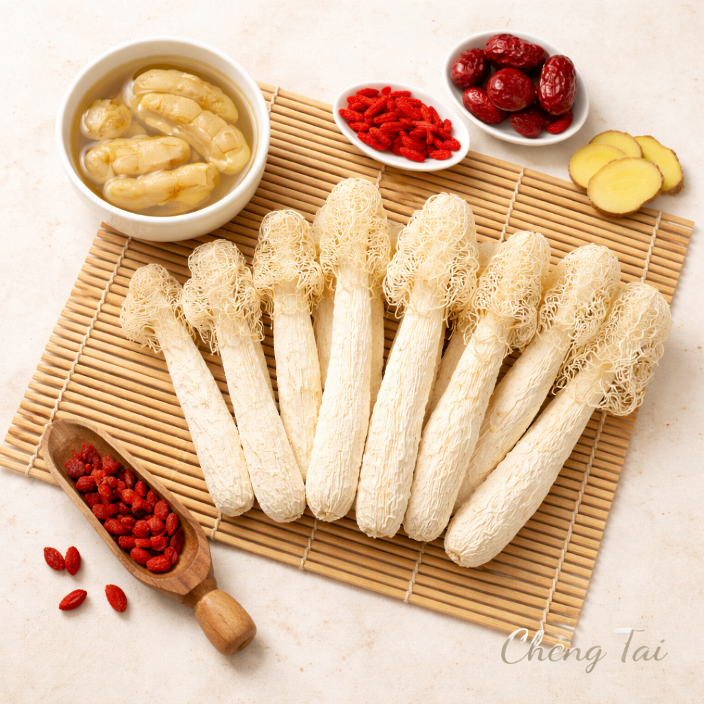 Premium Natural Bamboo Fungus (竹荪) – Preparation & Recipe Guide